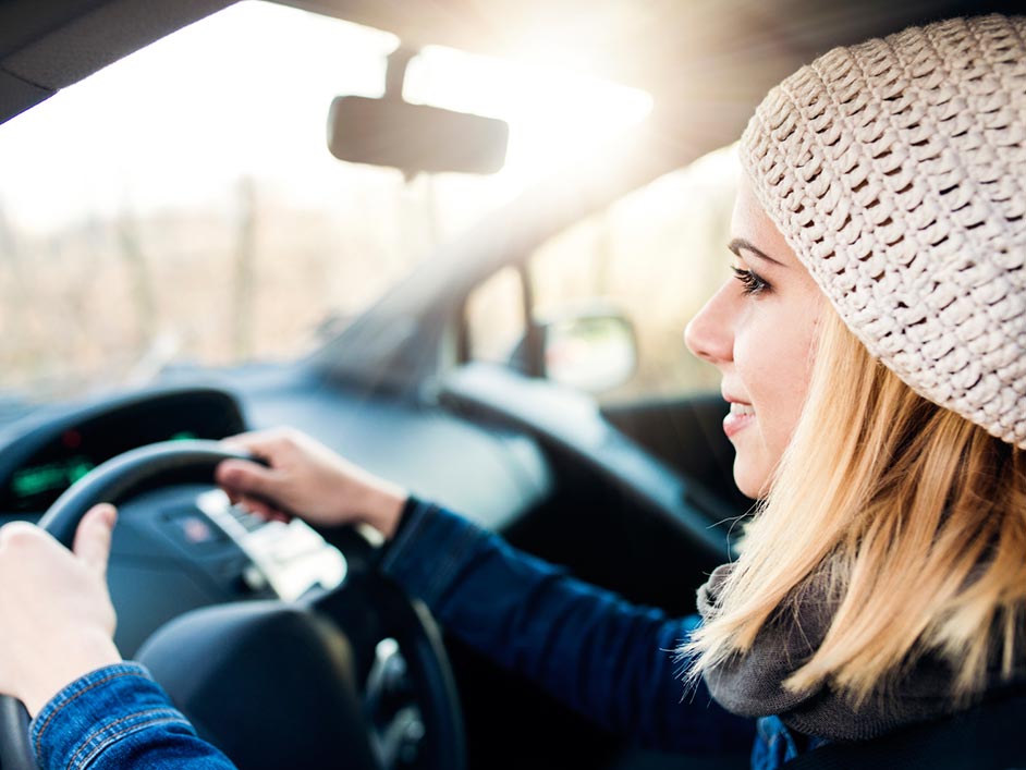 woman driving