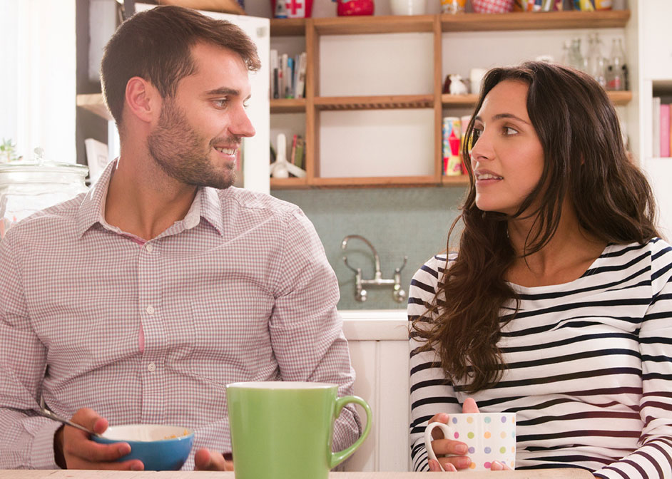 couple having breakfast