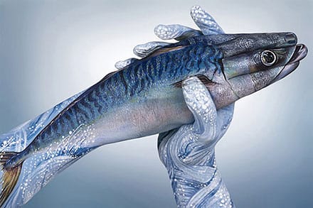 hand art - fish