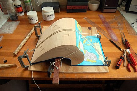 book being transformed into art