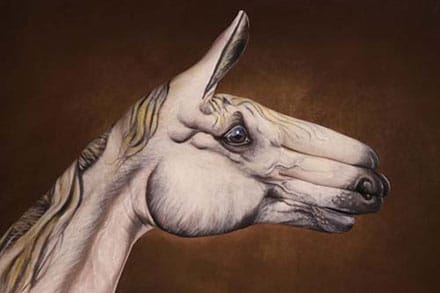 hand art - horse