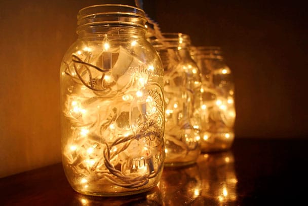 candles in bottles