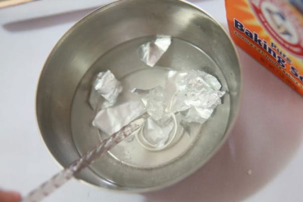 baking soda and silver