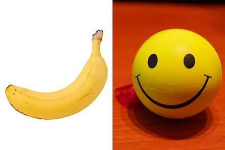smile and banana