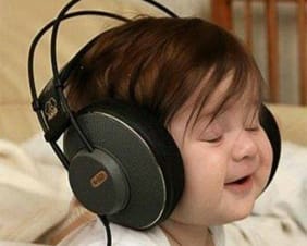 listening to music