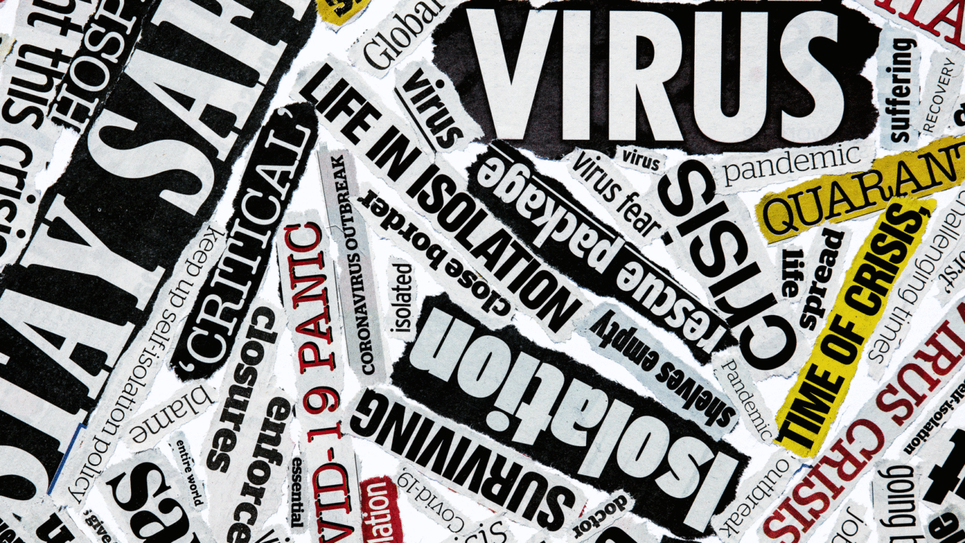 A sensationalized news headline about health dangers.